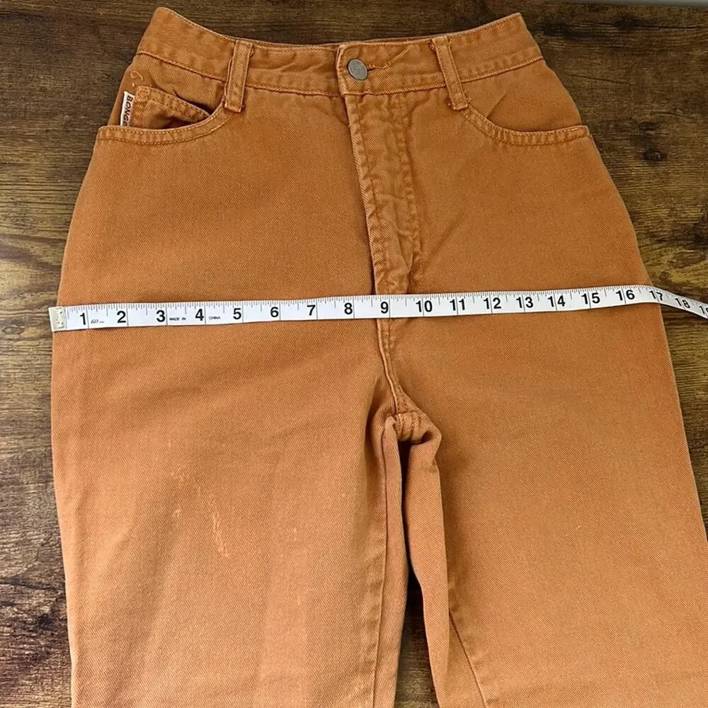 Vintage 90’s BONGO Light Brown High Rise Cotton Mom-Jeans - Picture 6 of 12